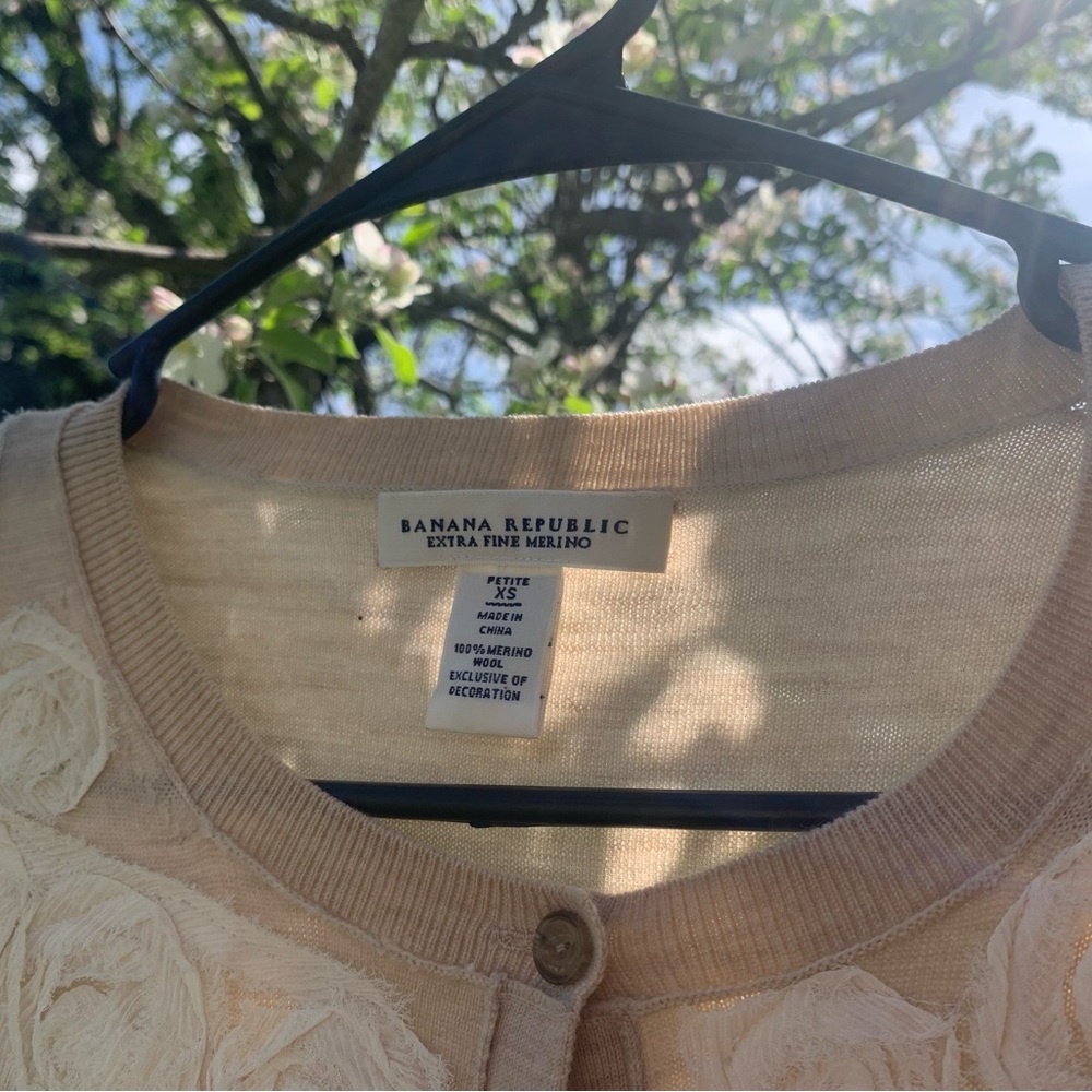 Banana Republic floral cardigan